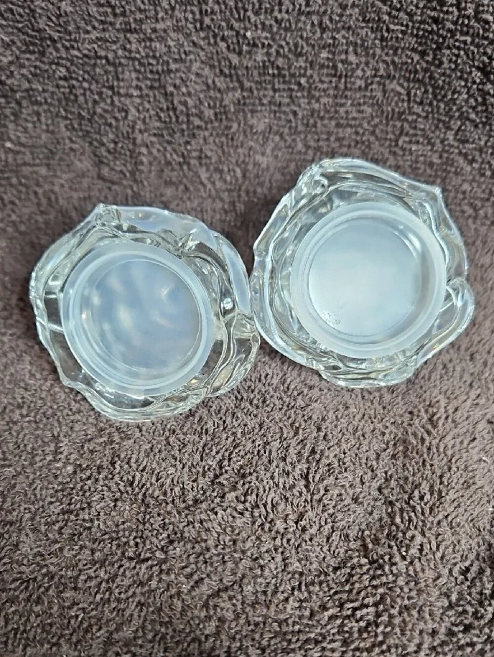 Waterford Crystal Salt And Pepper Shakers, Clear Glass Rose
